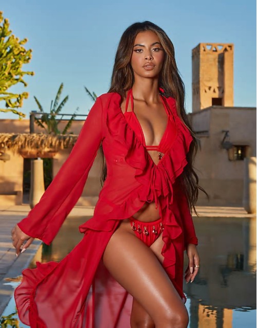 X Sophie Piper bikini set in red