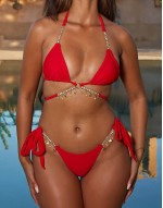 X Sophie Piper bikini set in red