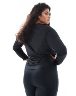 Curve Icon long sve running top in black